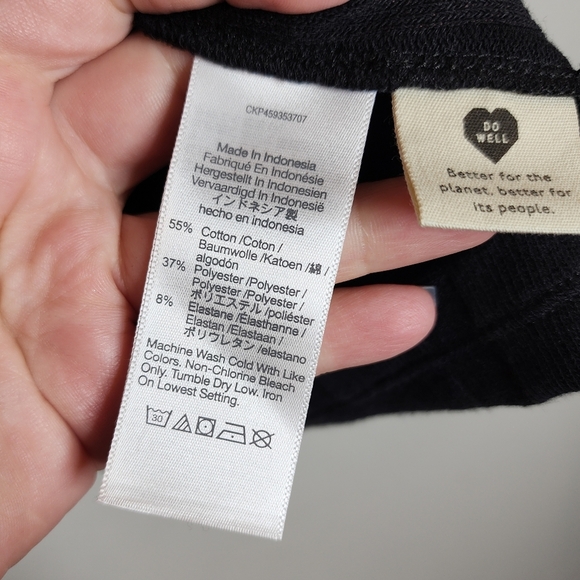 Madewell Black Ribbed Sweater-Knit Anytime Cami Top Size 1X - Picture 9 of 12